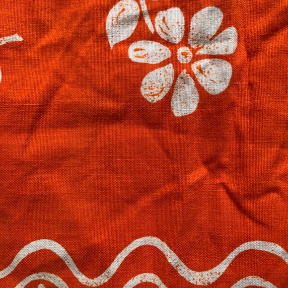 Vintage 60s Halter Orange Mini Dress - Picture 7 of 7